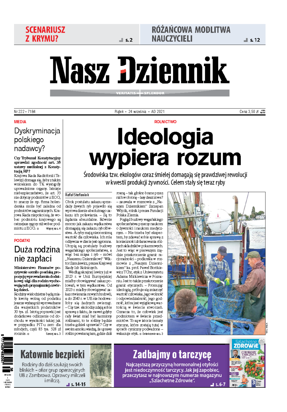 Nasz Dziennik z dnia 24.09.2021 wydanie PDF