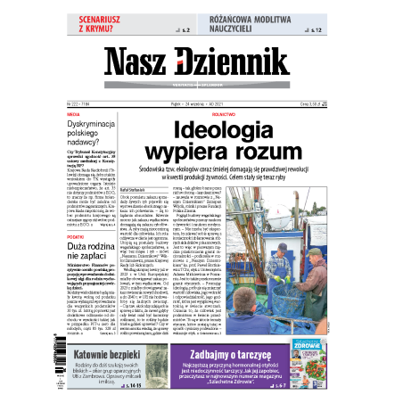 Nasz Dziennik z dnia 24.09.2021 wydanie PDF