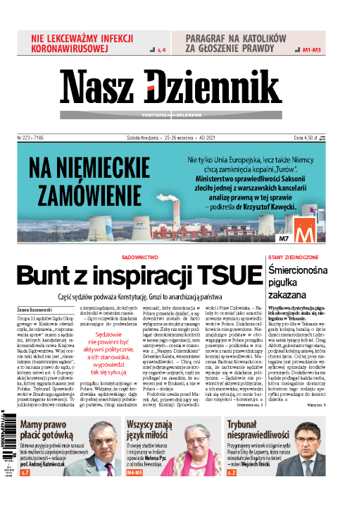 Nasz Dziennik z dnia 25.09.2021 wydanie PDF