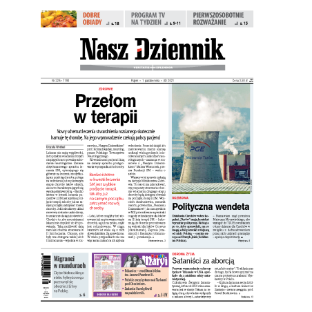 Nasz Dziennik z dnia 01.10.2021 wydanie PDF