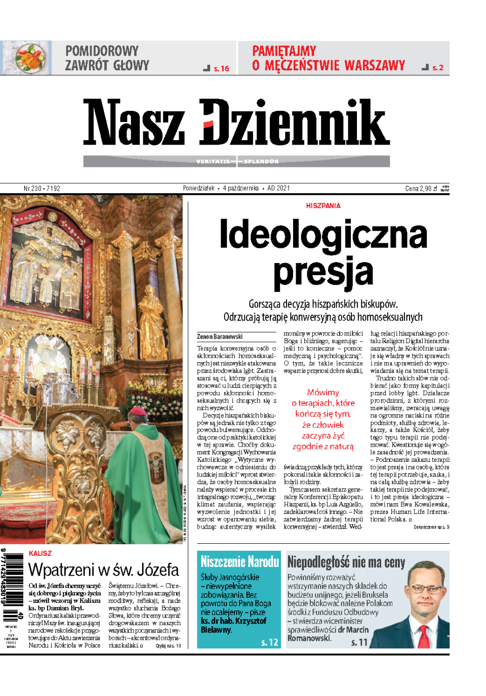 Nasz Dziennik z dnia 04.10.2021 wydanie PDF