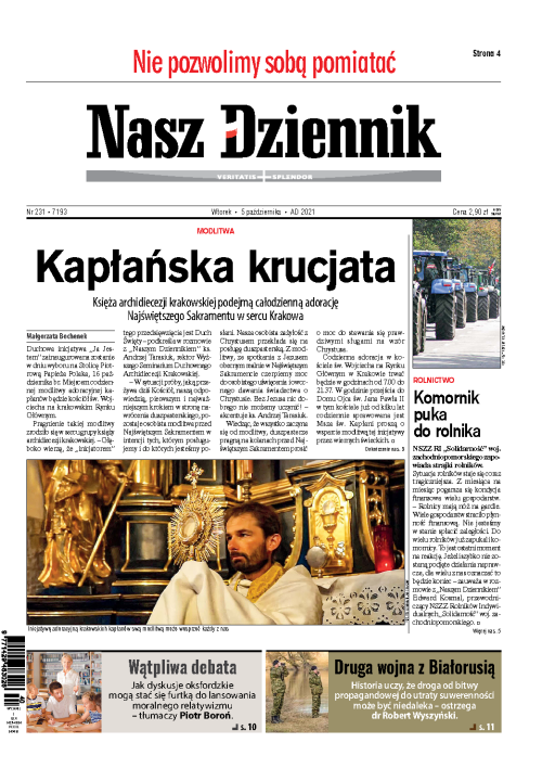 Nasz Dziennik z dnia 05.10.2021 wydanie PDF