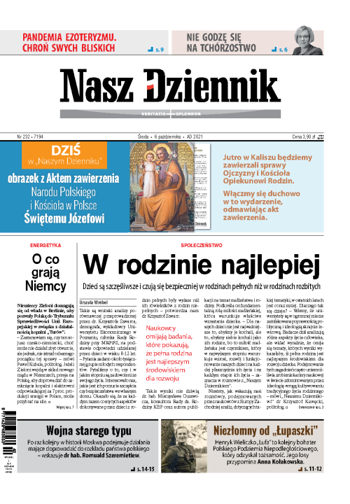 Nasz Dziennik z dnia 06.10.2021 wydanie PDF