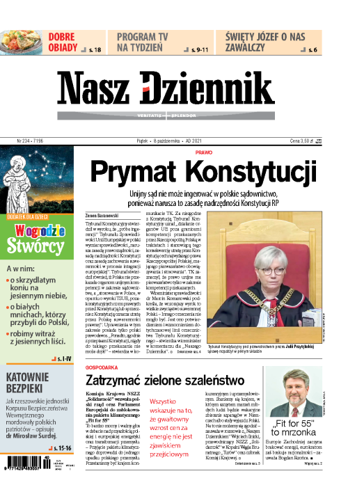 Nasz Dziennik z dnia 08.10.2021 wydanie PDF
