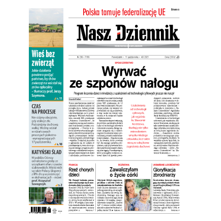 Nasz Dziennik z dnia 11.10.2021 wydanie PDF
