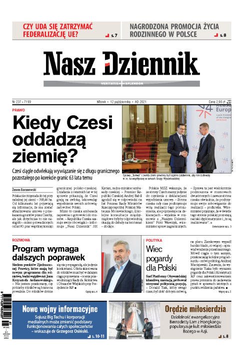 Nasz Dziennik z dnia 12.10.2021 wydanie PDF