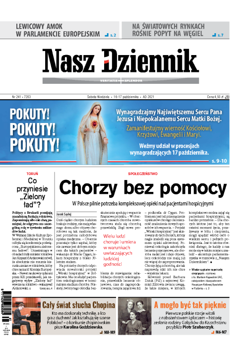 Nasz Dziennik z dnia 16.10.2021 wydanie PDF