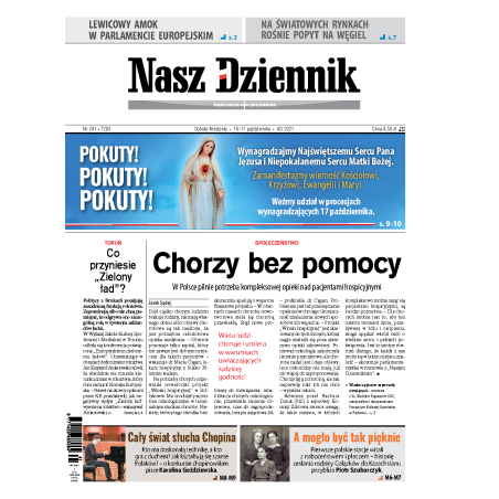 Nasz Dziennik z dnia 16.10.2021 wydanie PDF