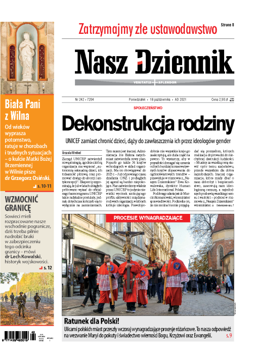 Nasz Dziennik z dnia 18.10.2021 wydanie PDF