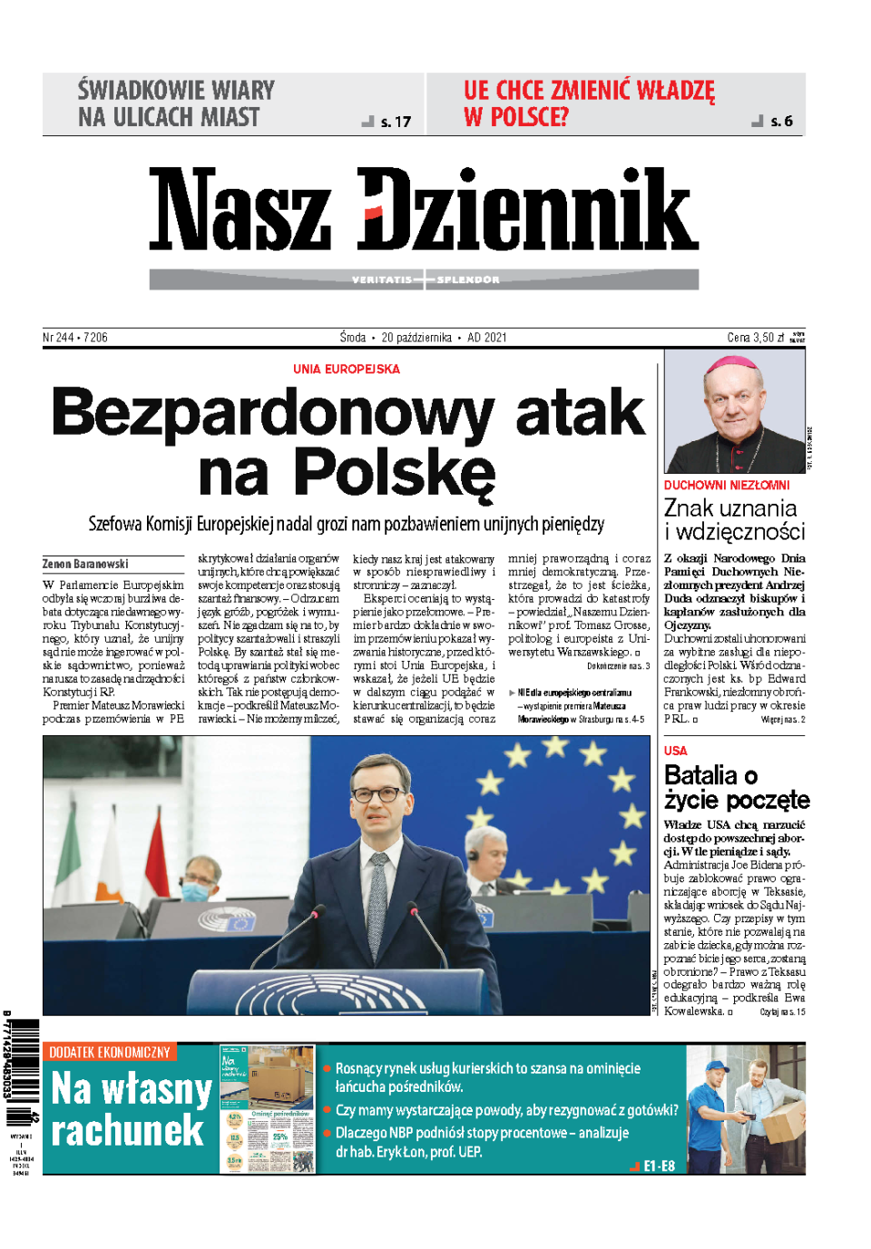 Nasz Dziennik z dnia 20.10.2021 wydanie PDF
