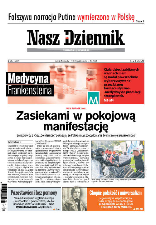Nasz Dziennik z dnia 23.10.2021 wydanie PDF