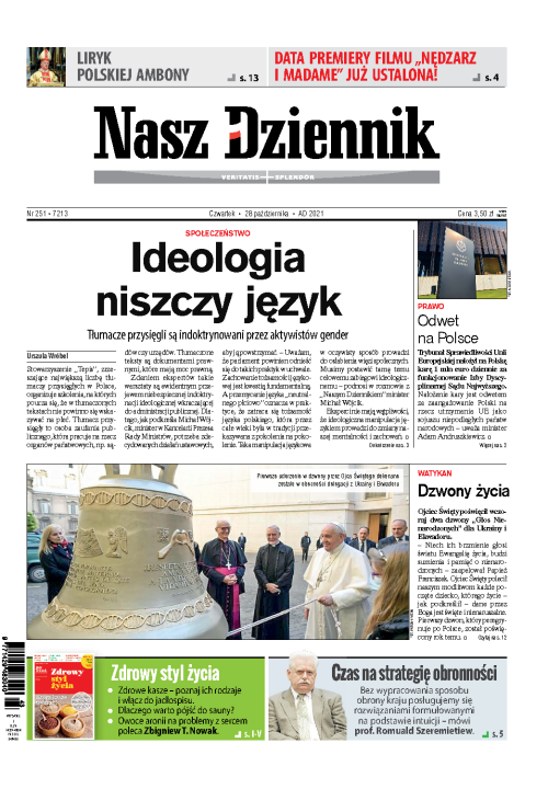 Nasz Dziennik z dnia 28.10.2021 wydanie PDF