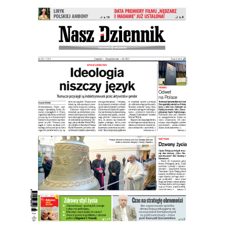 Nasz Dziennik z dnia 28.10.2021 wydanie PDF