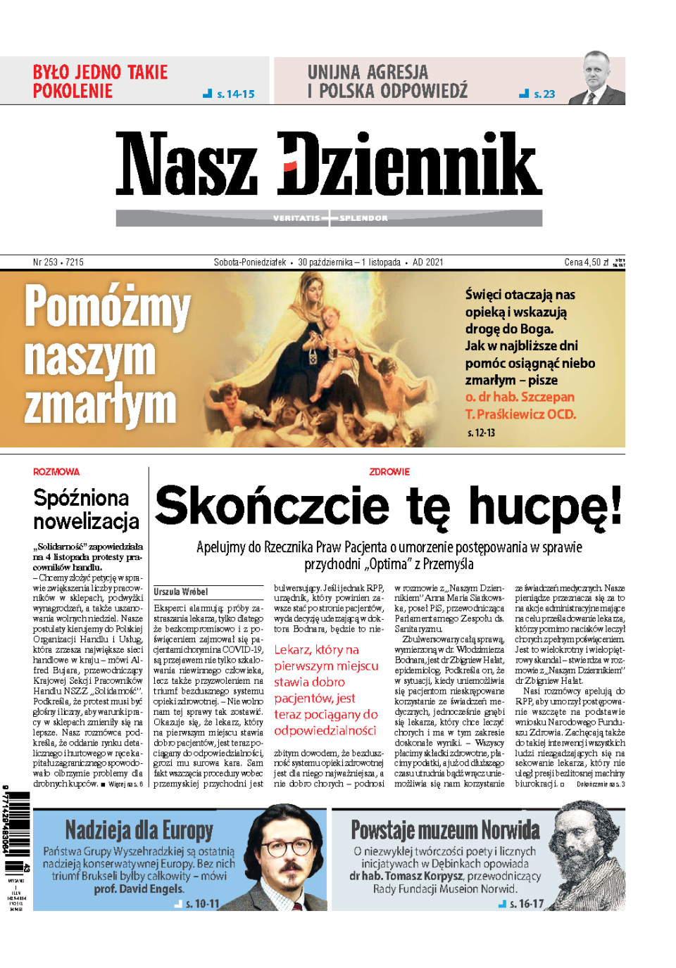 Nasz Dziennik z dnia 30.10.2021 wydanie PDF
