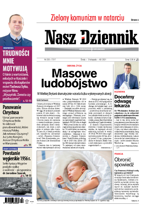 Nasz Dziennik z dnia 03.11.2021 wydanie PDF