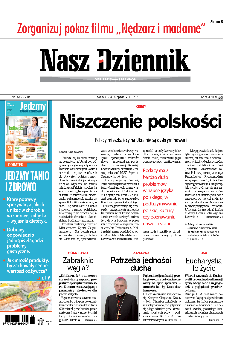 Nasz Dziennik z dnia 04.11.2021 wydanie PDF