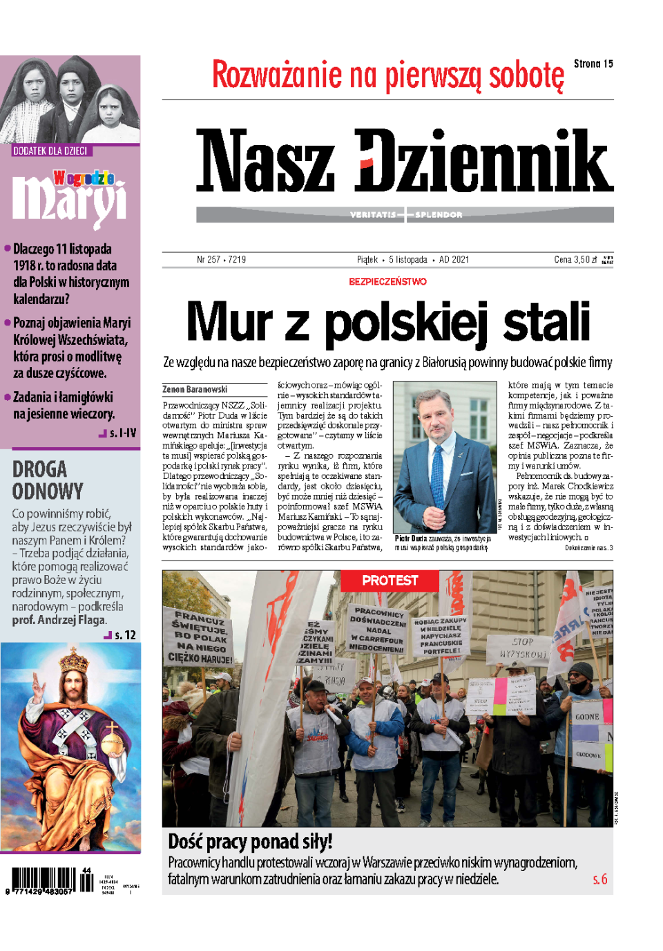Nasz Dziennik z dnia 05.11.2021 wydanie PDF