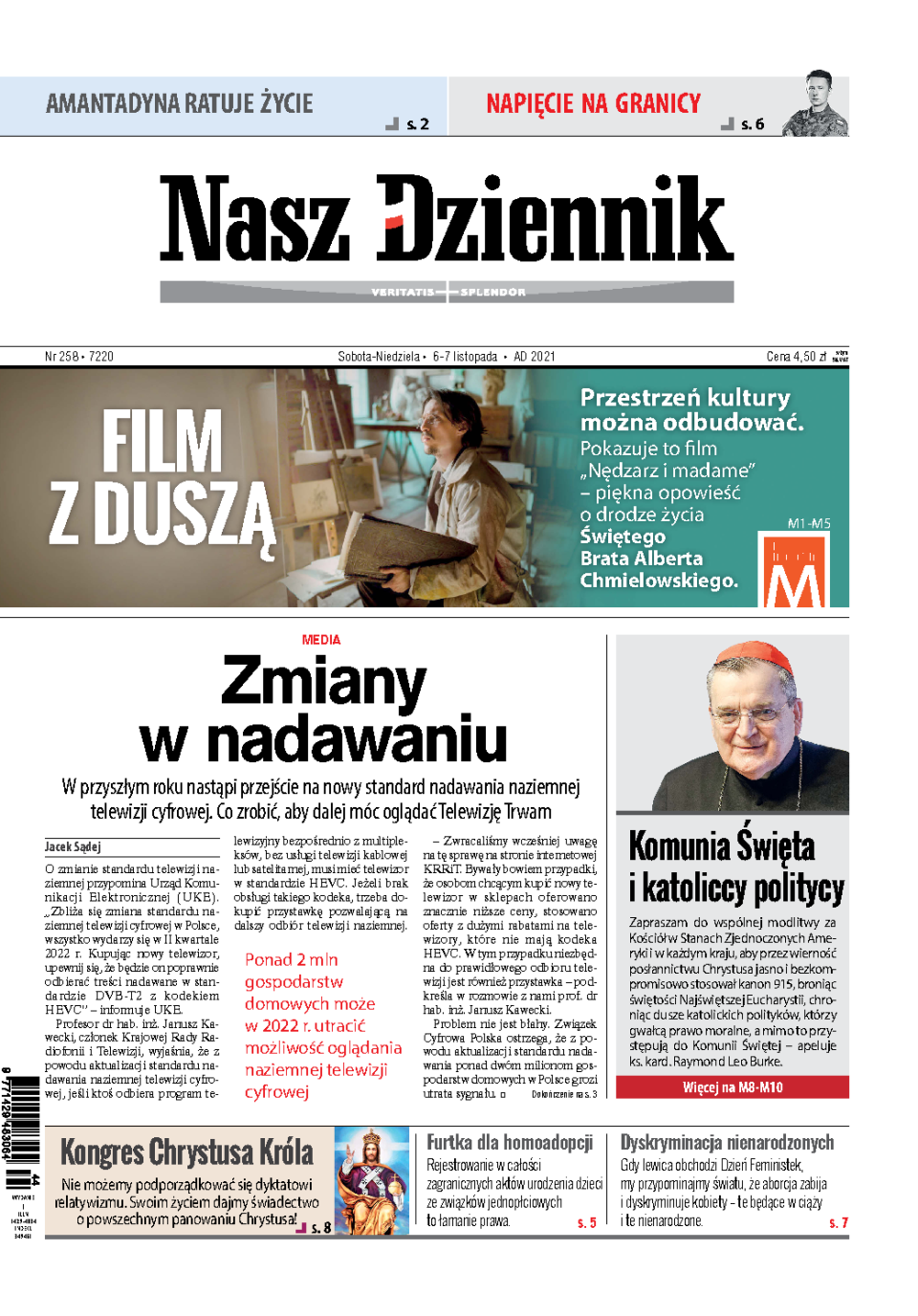 Nasz Dziennik z dnia 06.11.2021 wydanie PDF