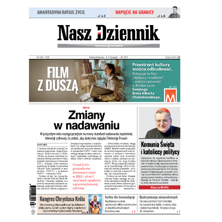 Nasz Dziennik z dnia 06.11.2021 wydanie PDF