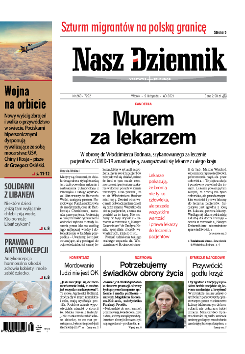 Nasz Dziennik z dnia 09.11.2021 wydanie PDF