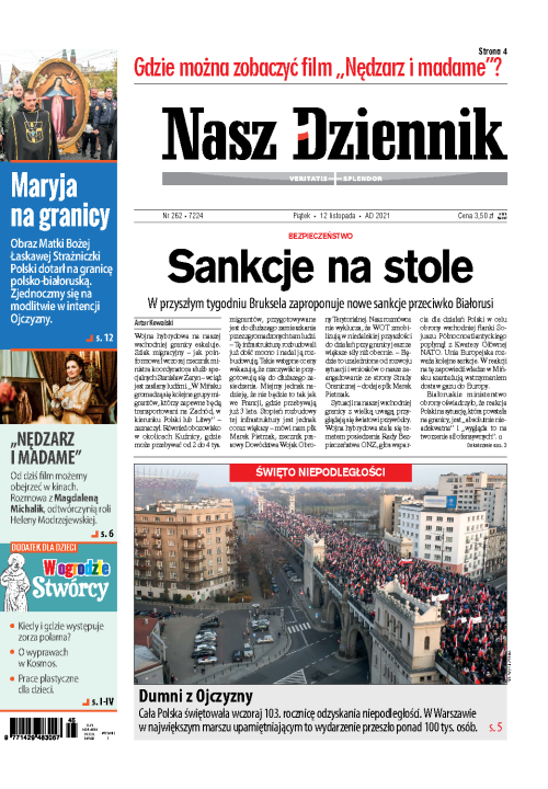 Nasz Dziennik z dnia 12.11.2021 wydanie PDF