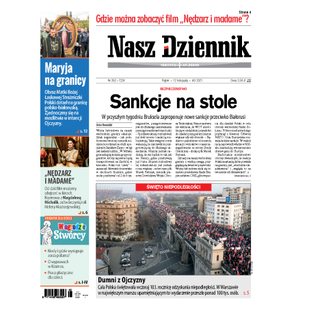 Nasz Dziennik z dnia 12.11.2021 wydanie PDF