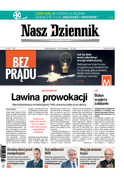 Nasz Dziennik z dnia 13.11.2021 wydanie PDF