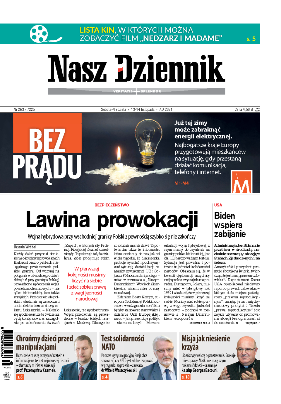 Nasz Dziennik z dnia 13.11.2021 wydanie PDF