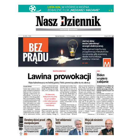 Nasz Dziennik z dnia 13.11.2021 wydanie PDF
