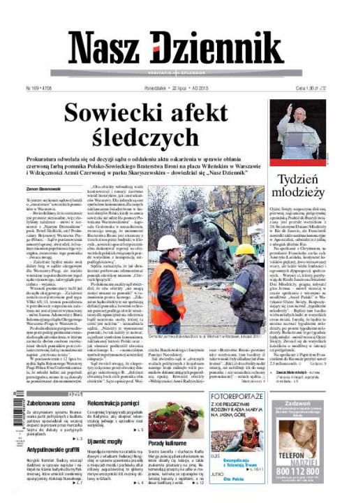 Nasz Dziennik z dnia 22.07.2013 wydanie PDF