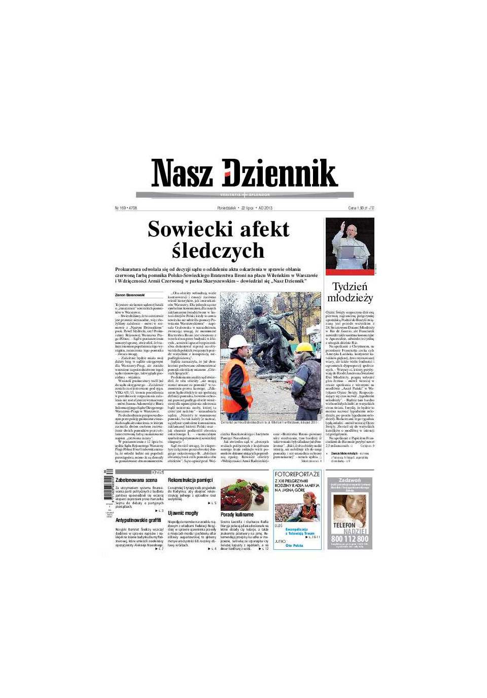 Nasz Dziennik z dnia 22.07.2013 wydanie PDF