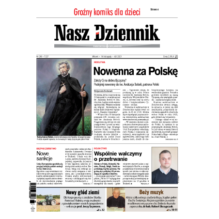 Nasz Dziennik z dnia 16.11.2021 wydanie PDF