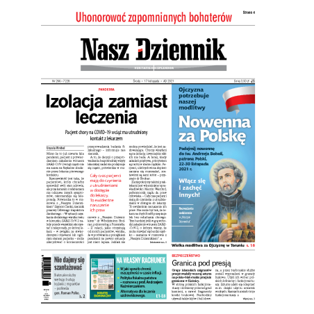 Nasz Dziennik z dnia 17.11.2021 wydanie PDF