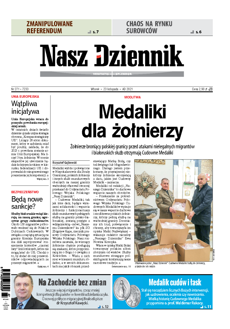 Nasz Dziennik z dnia 23.11.2021 wydanie PDF