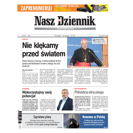 Nasz Dziennik z dnia 29.11.2021 wydanie PDF