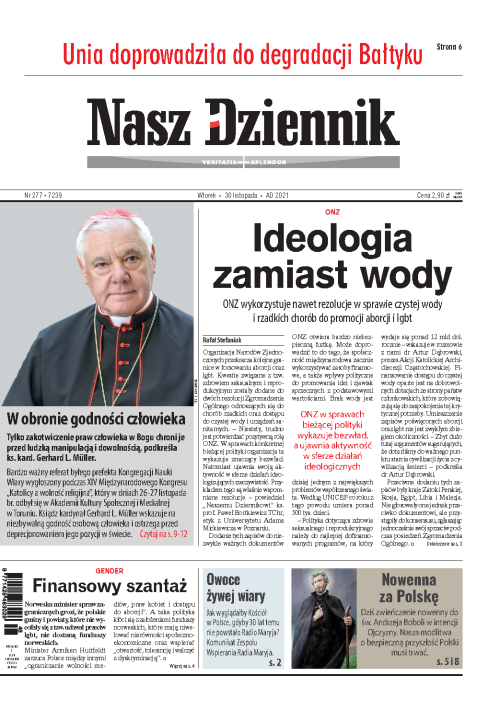 Nasz Dziennik z dnia 30.11.2021 wydanie PDF
