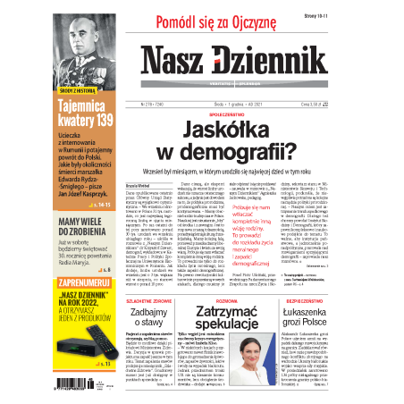 Nasz Dziennik z dnia 01.12.2021 wydanie PDF