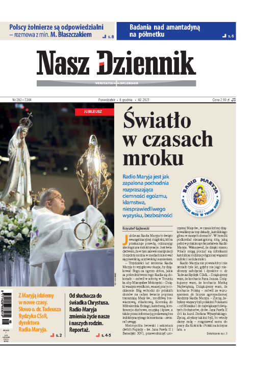 Nasz Dziennik z dnia 06.12.2021 wydanie PDF