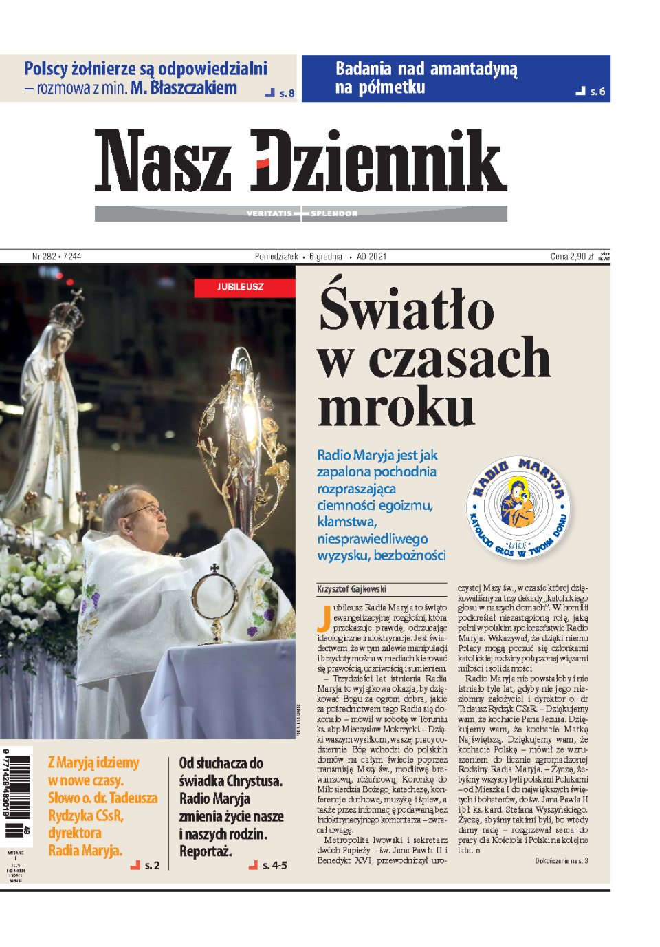 Nasz Dziennik z dnia 06.12.2021 wydanie PDF