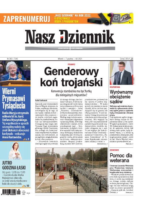 Nasz Dziennik z dnia 07.12.2021 wydanie PDF