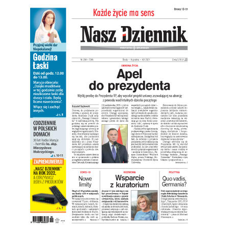 Nasz Dziennik z dnia 08.12.2021 wydanie PDF