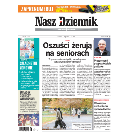 Nasz Dziennik z dnia 09.12.2021 wydanie PDF