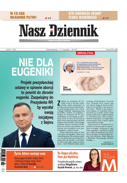 Nasz Dziennik z dnia 11.12.2021 wydanie PDF