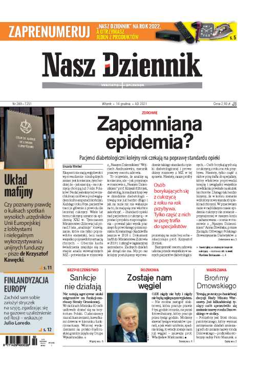 Nasz Dziennik z dnia 14.12.2021 wydanie PDF