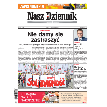 Nasz Dziennik z dnia 17.12.2021 wydanie PDF
