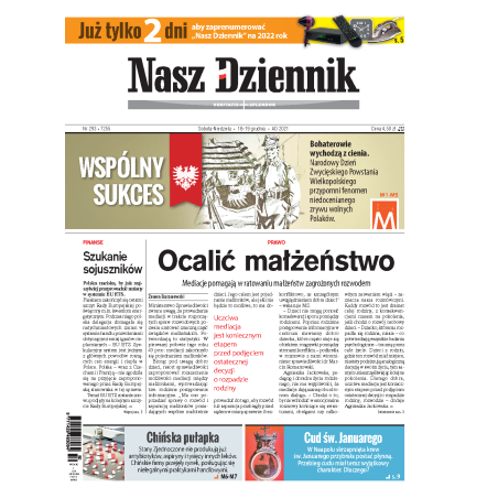 Nasz Dziennik z dnia 18.12.2021 wydanie PDF