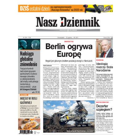 Nasz Dziennik z dnia 20.12.2021 wydanie PDF