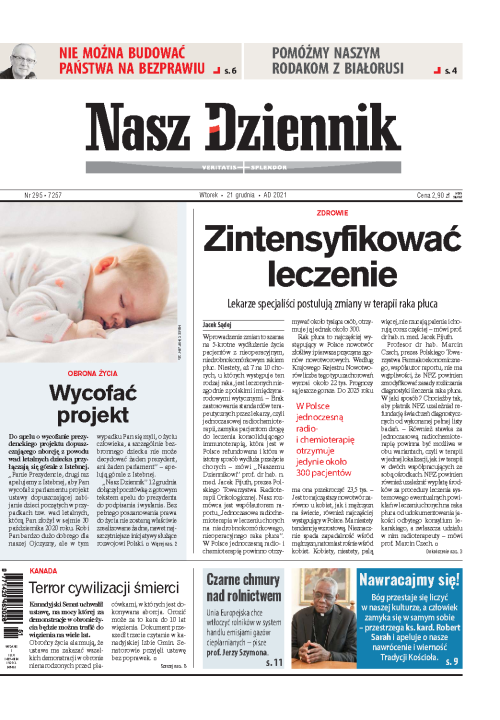 Nasz Dziennik z dnia 21.12.2021 wydanie PDF