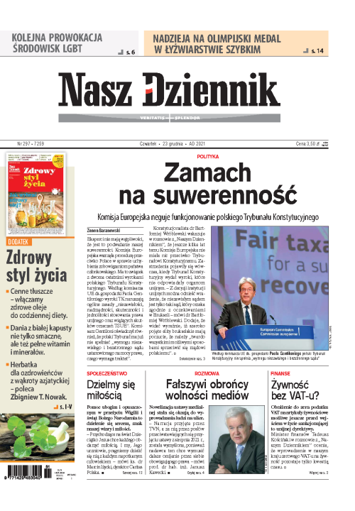 Nasz Dziennik z dnia 23.12.2021 wydanie PDF