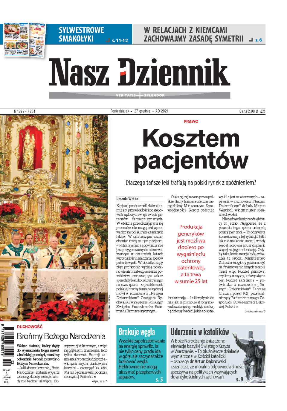Nasz Dziennik z dnia 27.12.2021 wydanie PDF